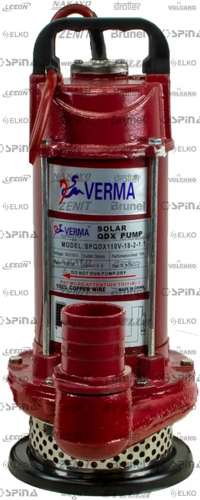 پمپ کف کش سولار (خورشیدی) سری SPQDX برند ورما VERMA پمپ کف کش سولار (خورشیدی) سریSPQDX برند ورما VERMA